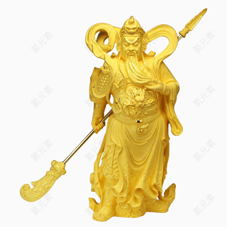 黄金关公神像