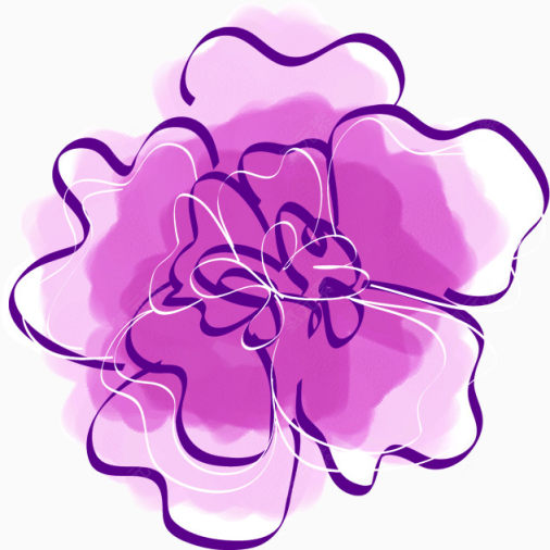 创意合成紫色的花卉效果下载