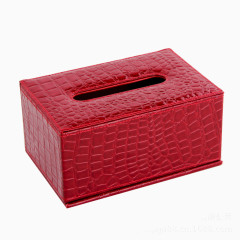 红色纸巾盒