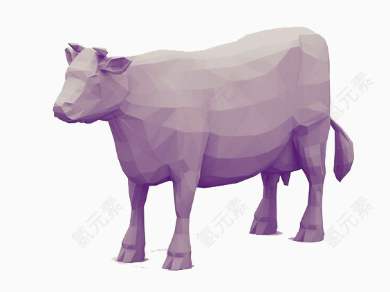 3D打印紫色牛