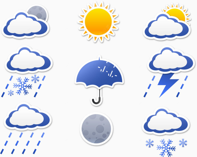 天气图标插件矢量下载