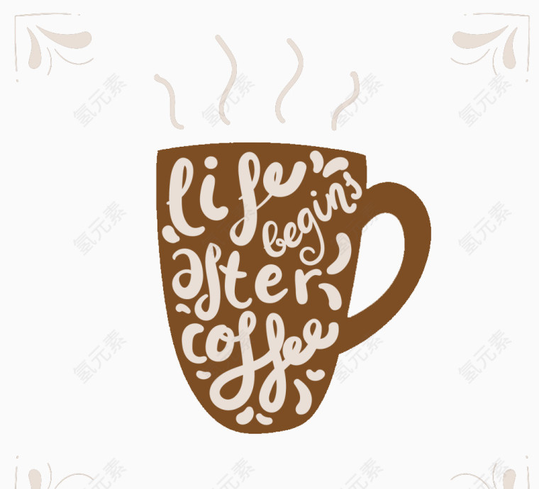 字母咖啡杯创意设计