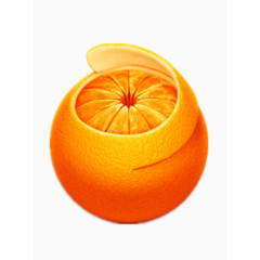 被剥开的橙子