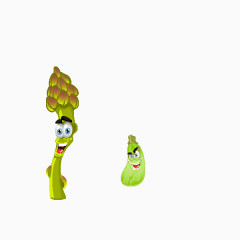 卡通  菜花  蔬菜