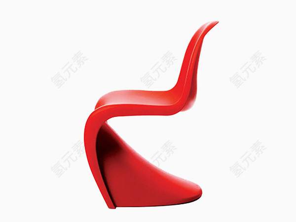 红色不规则座椅