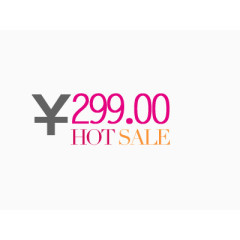 ￥299 HOT SALE 热卖促销艺术字设计排版