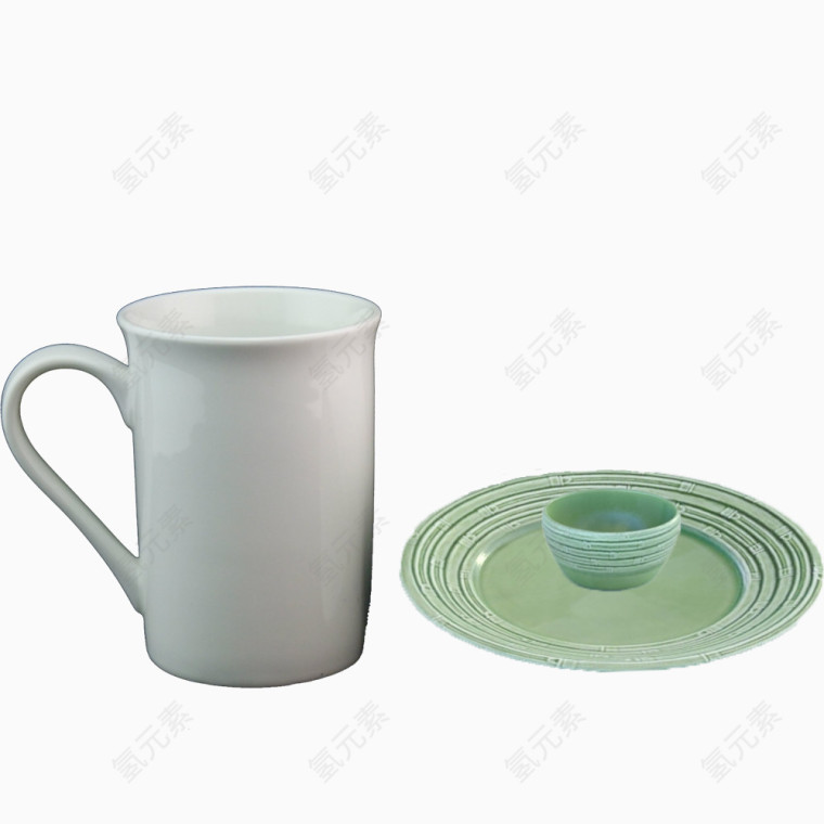 茶杯瓷杯茶盘免抠素材