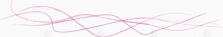 粉色线条矢量波浪边素材