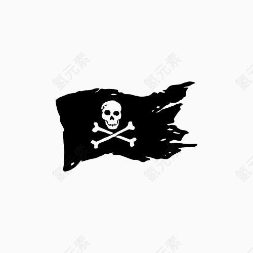 海盗  旗  代表 黑色