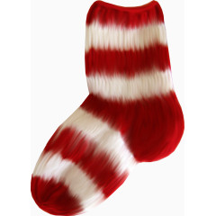 红色漂亮毛织袜子