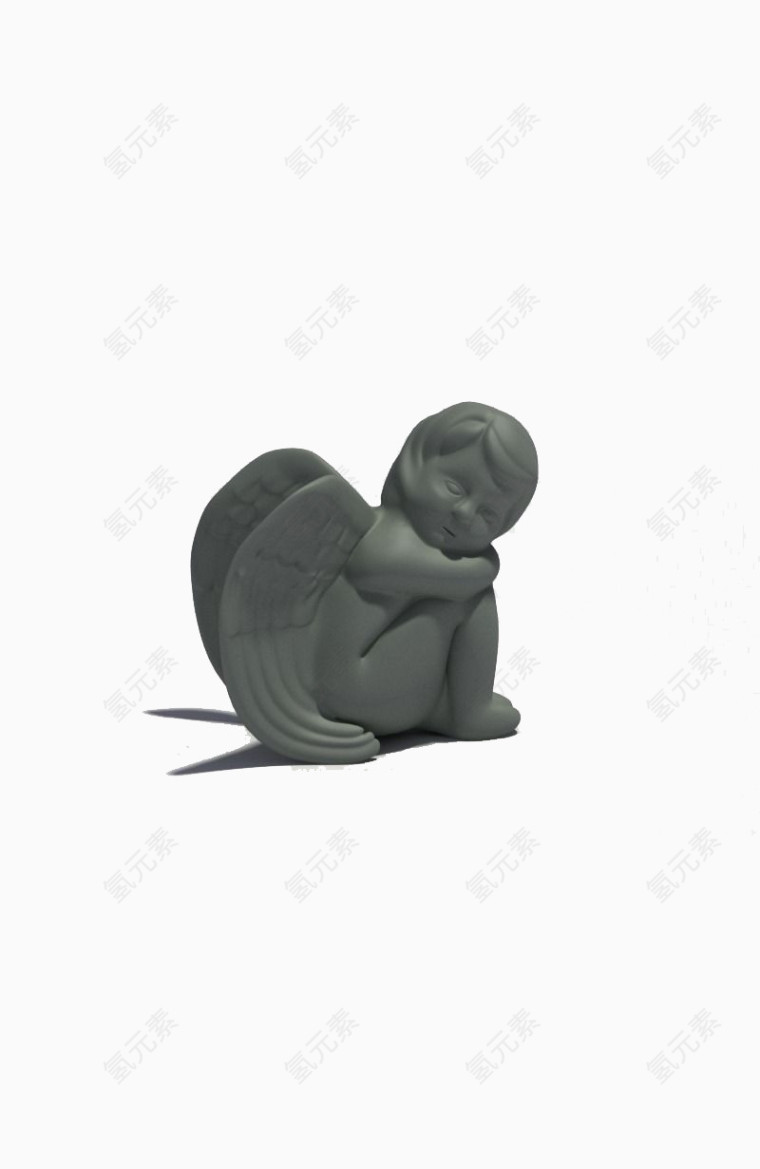 睡着的天使雕塑