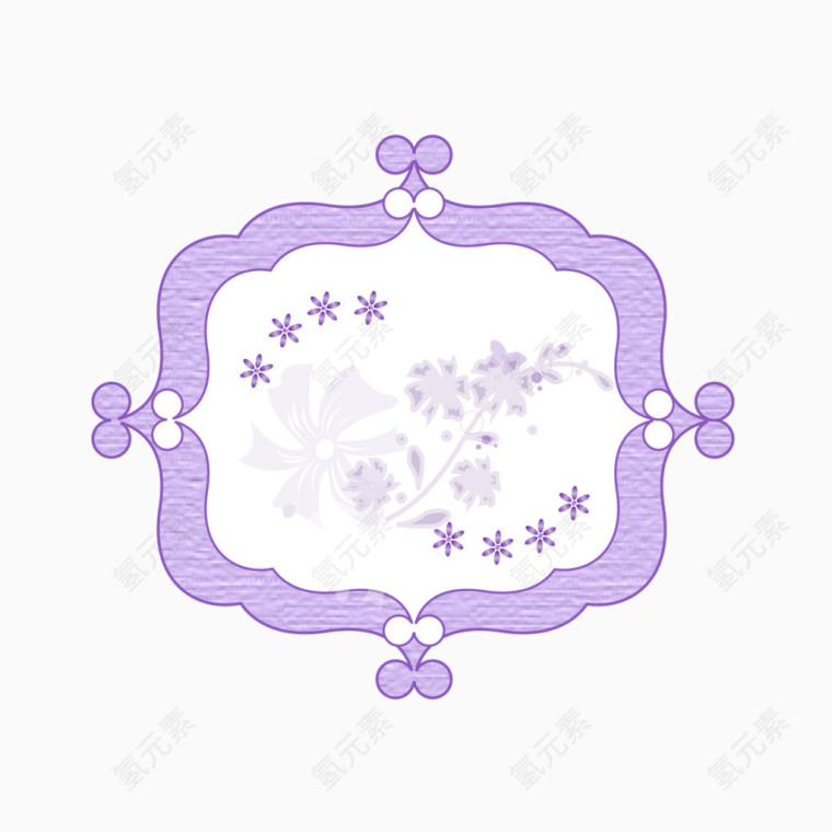 紫色花纹装饰背景图