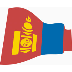 民族旗帜矢量图