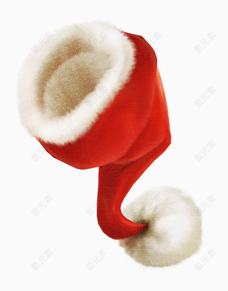 红色创意圣诞帽子