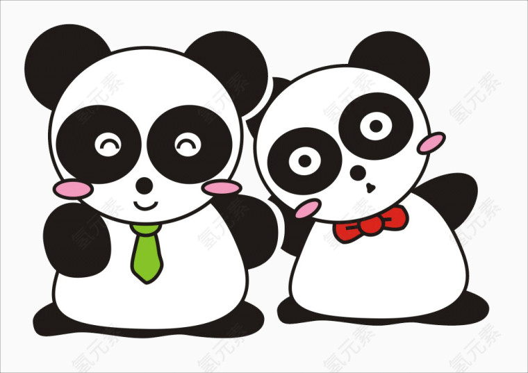 创意熊猫卡通设计