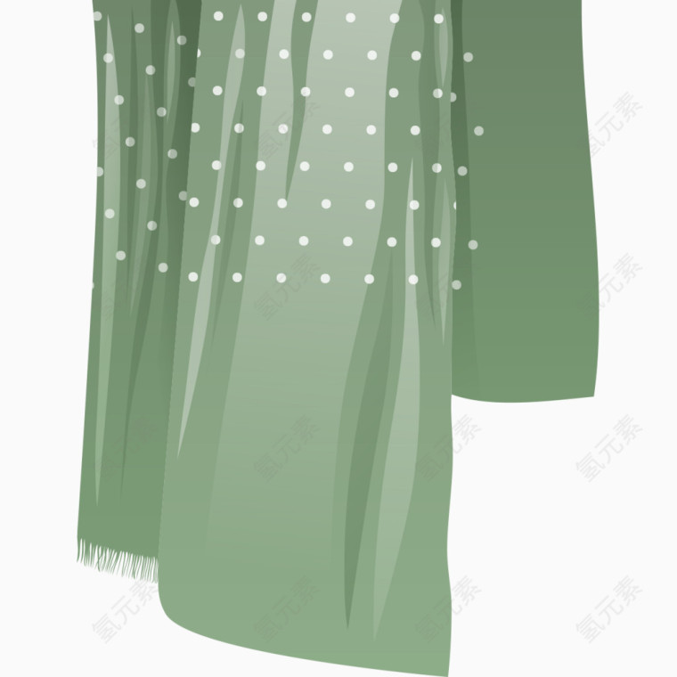 绿色围巾图案