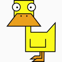 一只黄色的鸭子