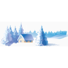 雪景房屋