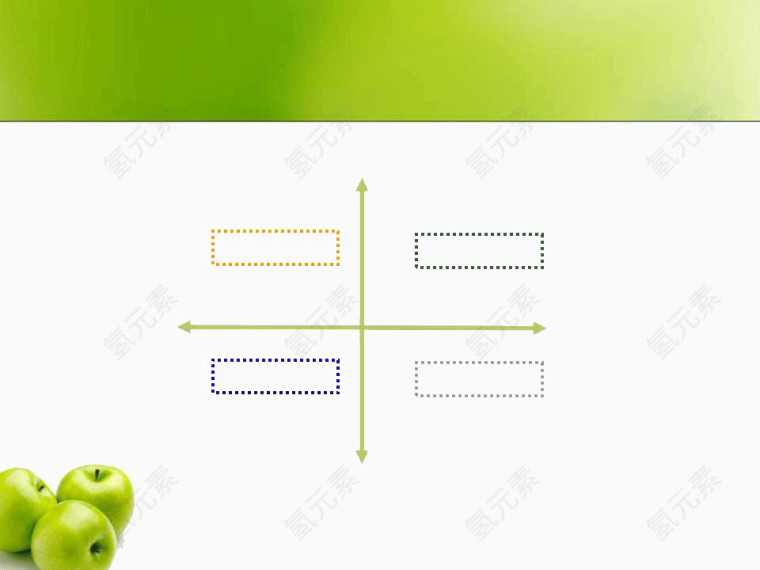 绿色青苹果系列PPT模板