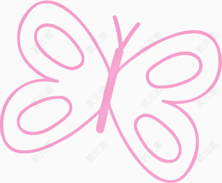 粉色漂亮蝴蝶