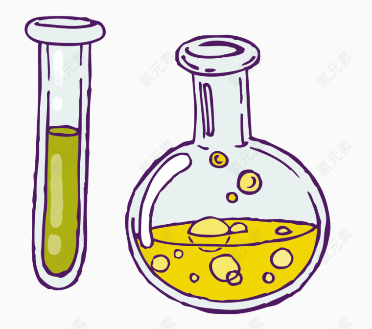 矢量化学仪器瓶子