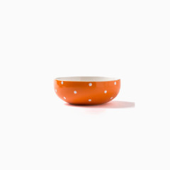 亿嘉时尚创意陶瓷饭碗橙色