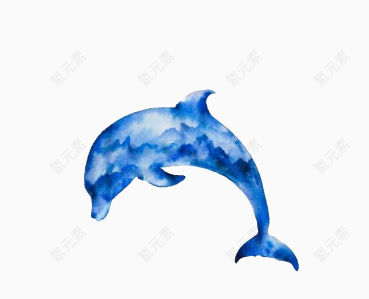 海豚与蓝天创意素材