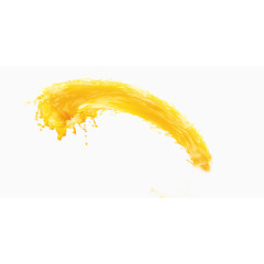 橙汁黄色漂浮素材