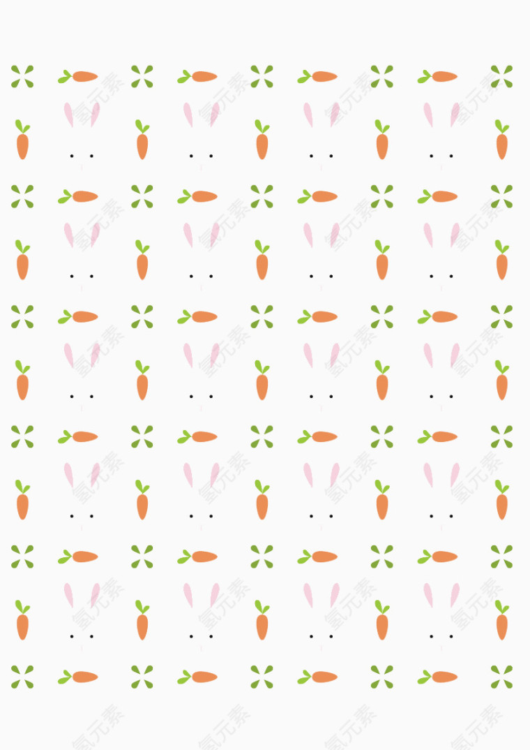 胡萝卜兔子背景图