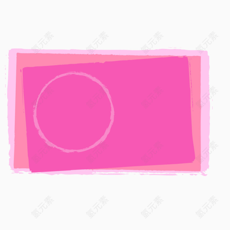 手绘粉红素材