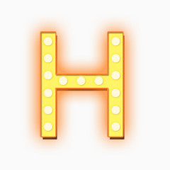 发光的字母H