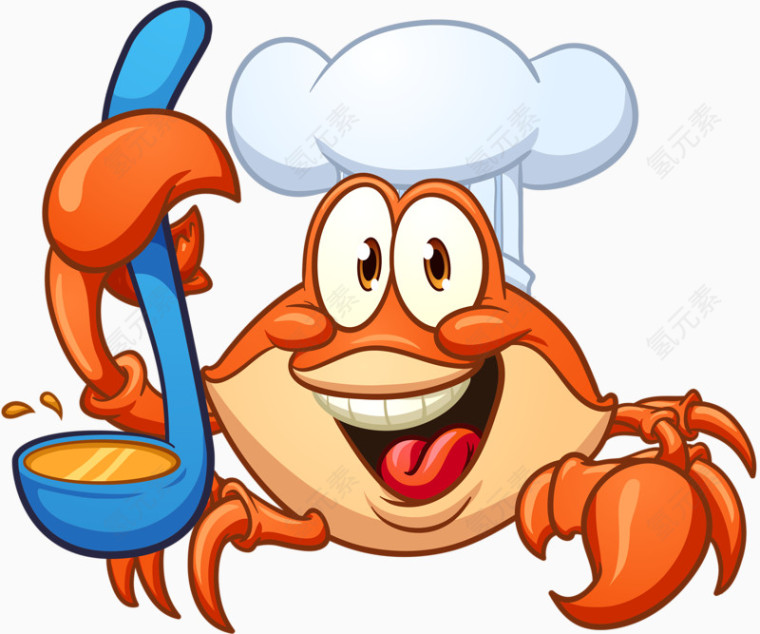 拿汤勺的螃蟹大厨