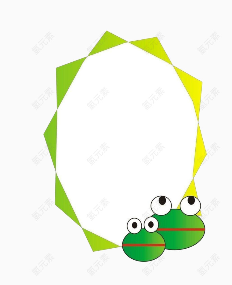青蛙装饰边框