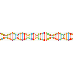 可爱炫彩DNA矢量图