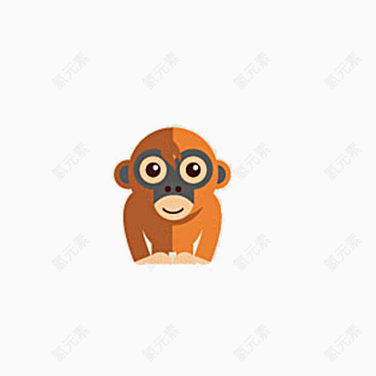 棕色的猴子