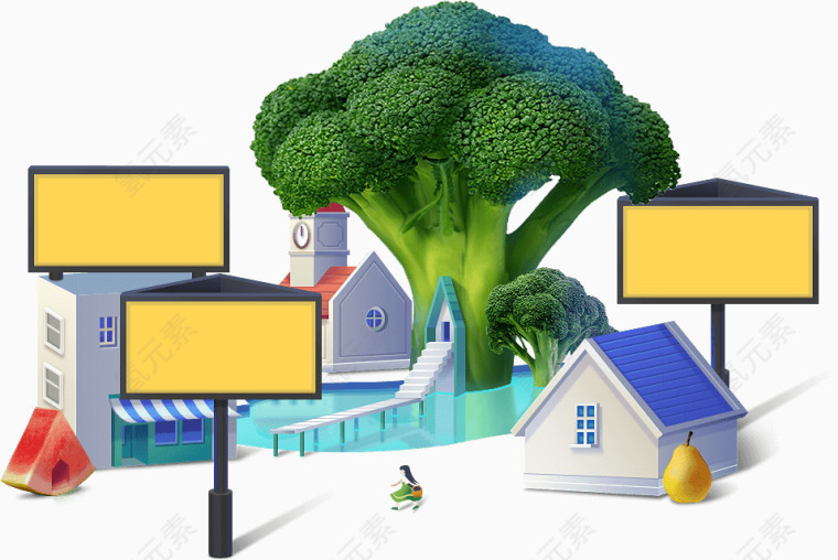蔬菜房屋模型