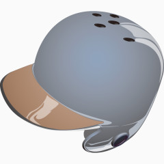 灰色棒球头盔