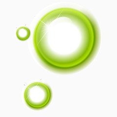 绿色矢量气泡