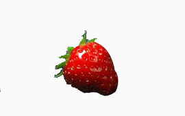 单个简单草莓