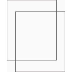 简单重叠正方形装饰边框