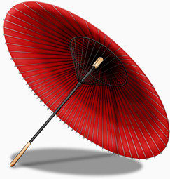 雨伞 红色 喜庆