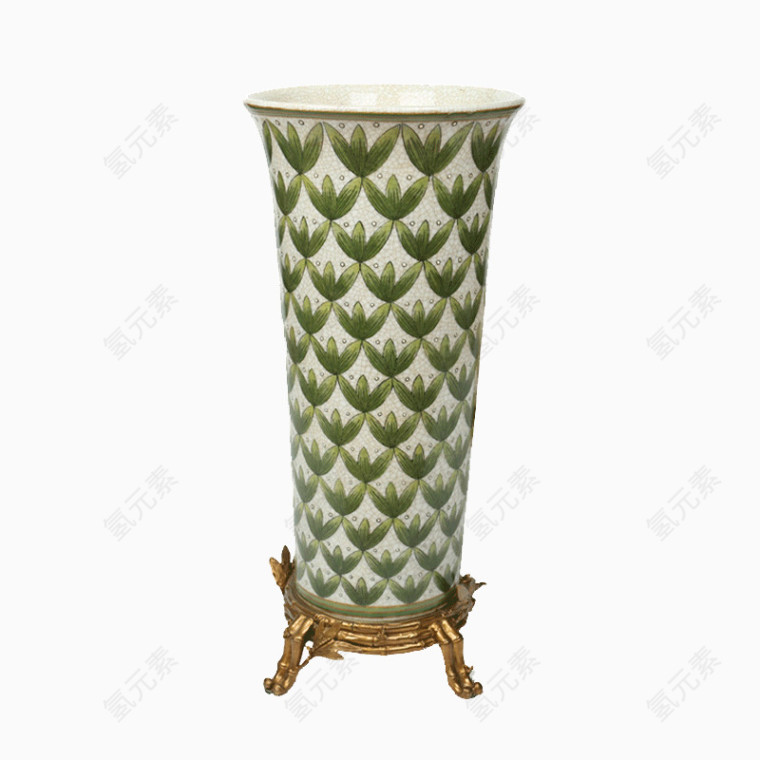 镶铜装饰品花插创意台面花瓶高档花器样板间摆件