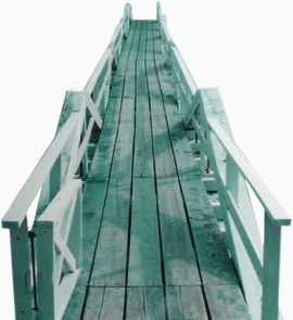 绿色的木桥