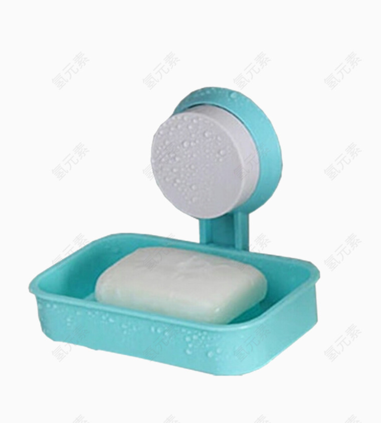 吸盘肥皂盒蓝色
