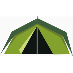 矢量野外生存帐篷