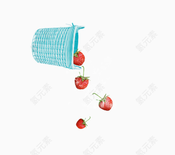 倾倒的草莓