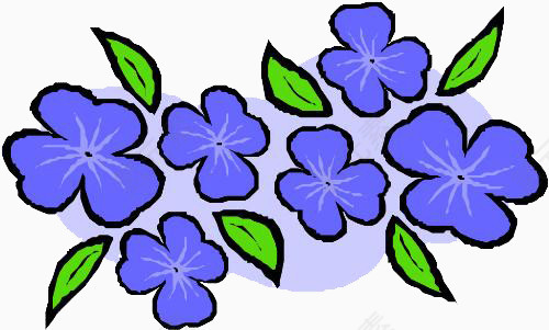 蓝色鲜花