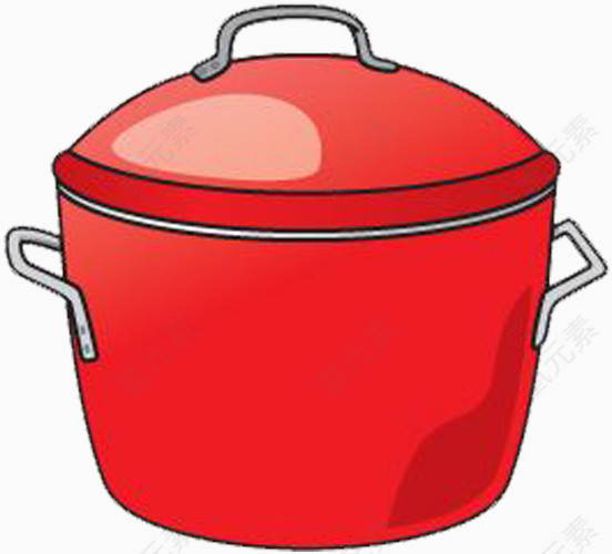 红色汤锅