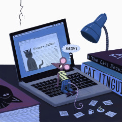 卡通老鼠用电脑图
