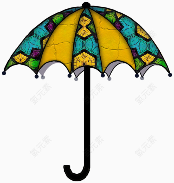古典的雨伞